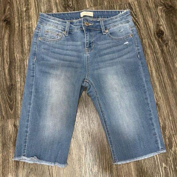 RETROPOLITAN Jean Shorts Womens Distressed Ripped Cut Off - Picture 1 of 5